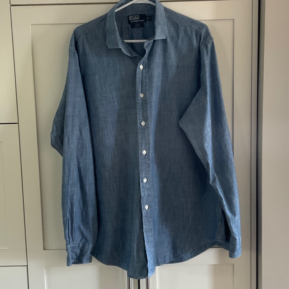 Ralph Lauren Casual Blue Button-Down Shirt